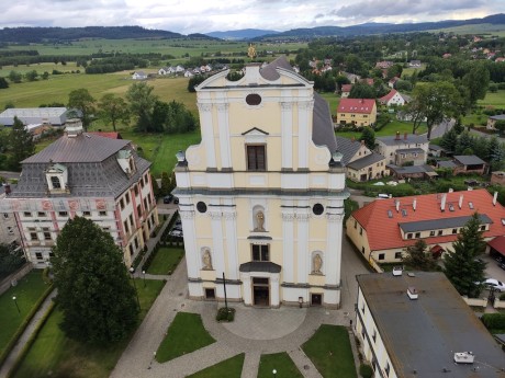 31 Krzeszów, výhled z věže baziliky