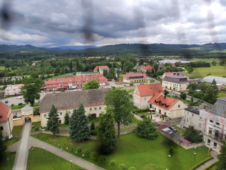 28 Krzeszów, výhled z věže baziliky