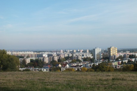 Pohled z Rozárky na město