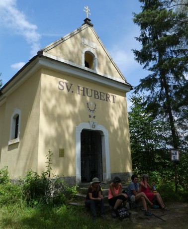 Kaple sv. Huberta je ukončením křížové cesty