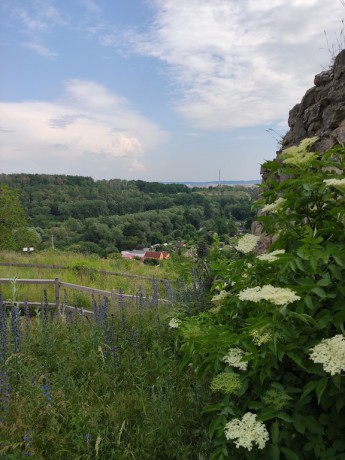Výhled ze zříceniny hradu Michalovice V