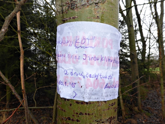 Vzkaz na stromě od Bedřicha