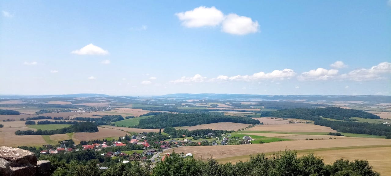 19 - vyhlídka ze zříceniny