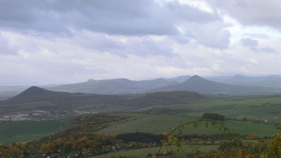 Z Křížové hory směrem Litoměřice a Lovosice 