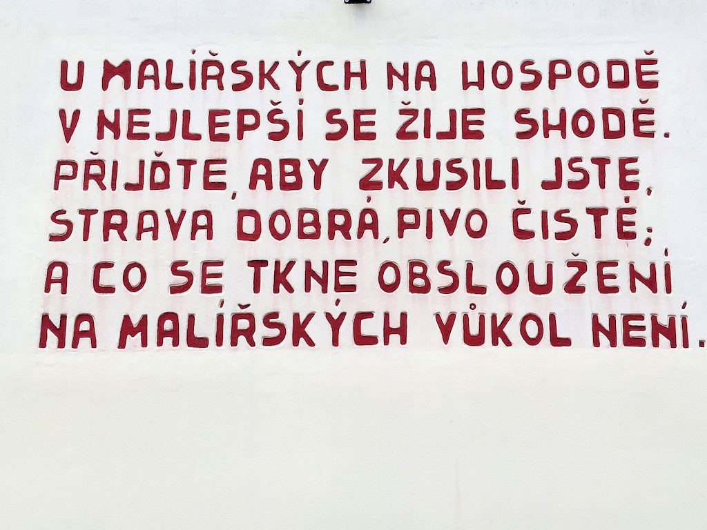 37 V penzionu U Malířských jsme se dobře posilnili na další cestu