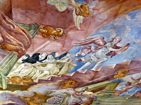 Freska Putování řeholnic k Bohu